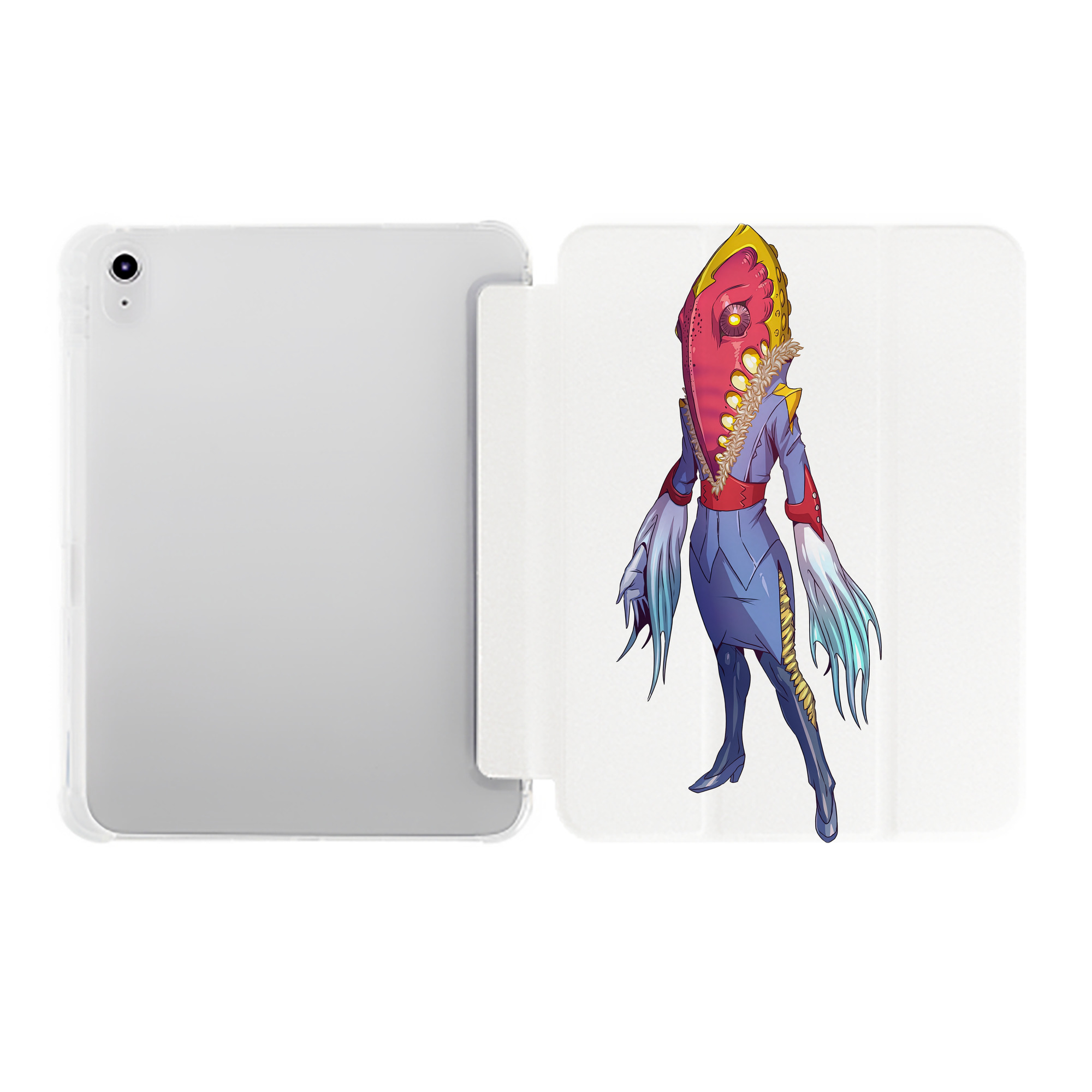 （画像用） ウルトラマン Ultraman IPad ケース ペン収納付き 三つ折りスタンド PUレザー×シリコン 対応機種9.5/10.5/10.9インチ